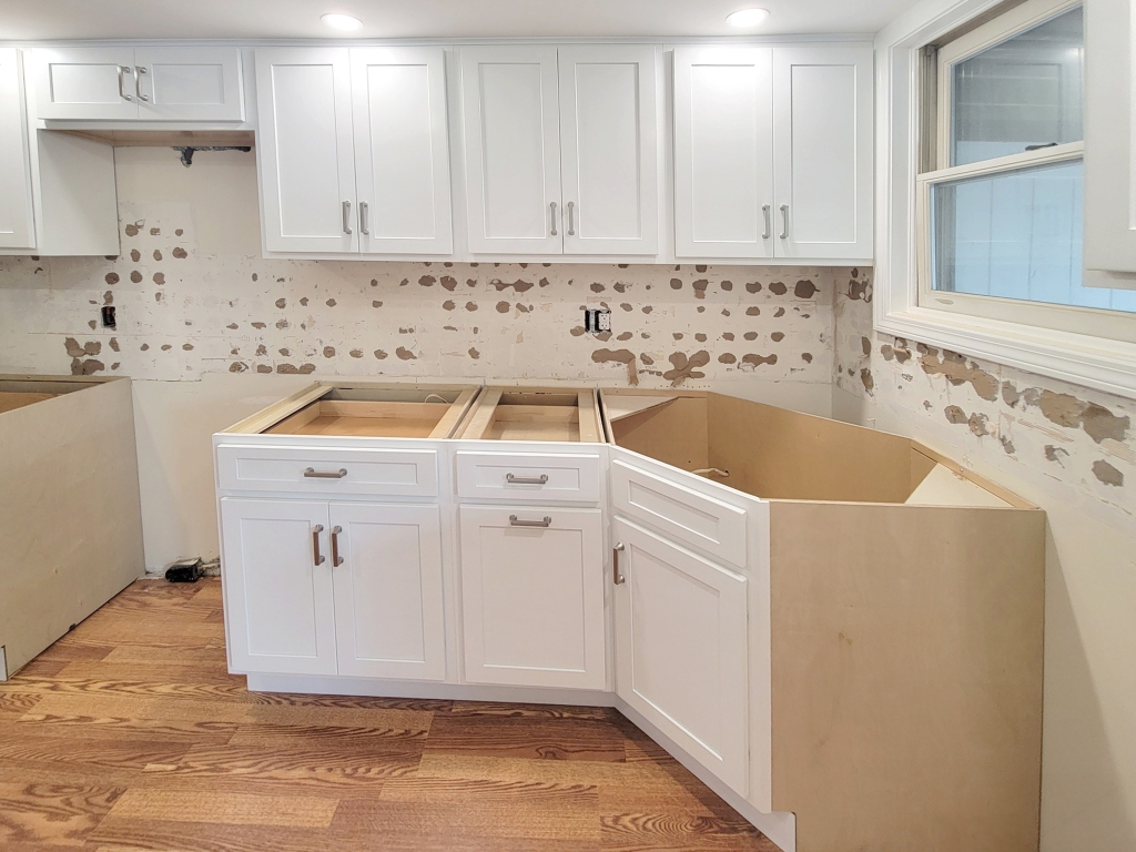 Kitchen in progress to be remodeled. Word done by Anchor Home Remodeling
